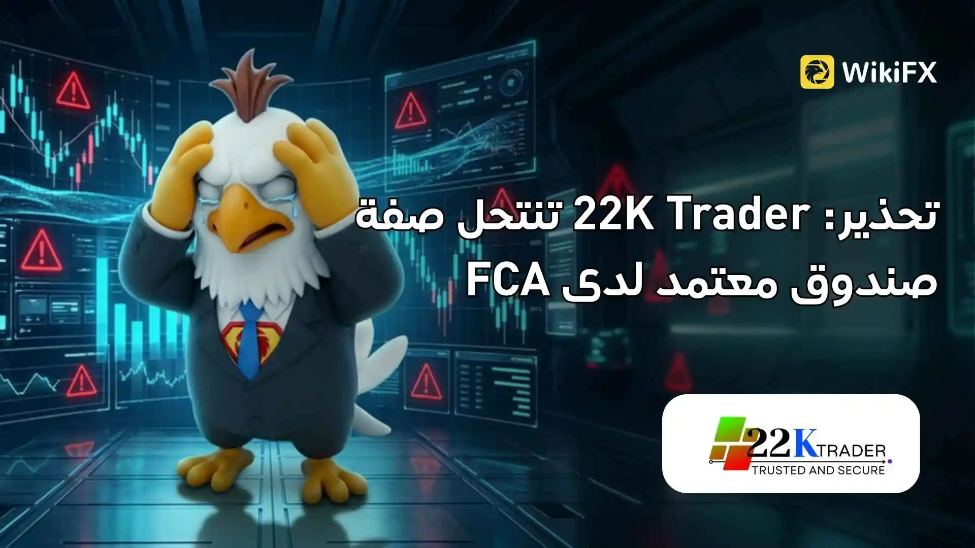 تحذير: 22K Trader تنتحل صفة صندوق معتمد لدى FCA
