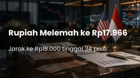Waduh ! Rupiah Sempat Melemah ke Rp17.966 ? Rp18.000 Makin Dekat