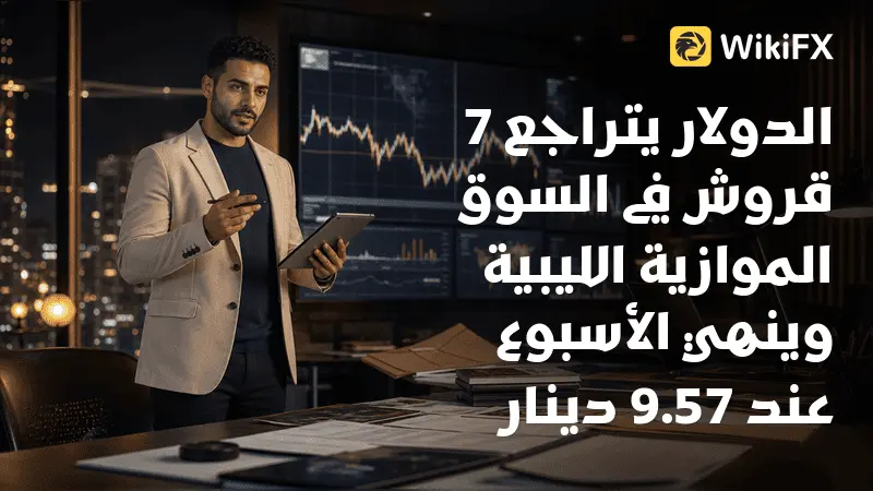 الدولار يتراجع 7 قروش في السوق الموازية الليبية وينهي الأسبوع عند 9.57 دينار