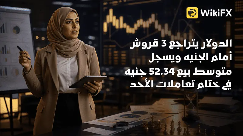الدولار يتراجع 3 قروش أمام الجنيه ويسجل متوسط بيع 52.34 جنيه في ختام تعاملات الأحد