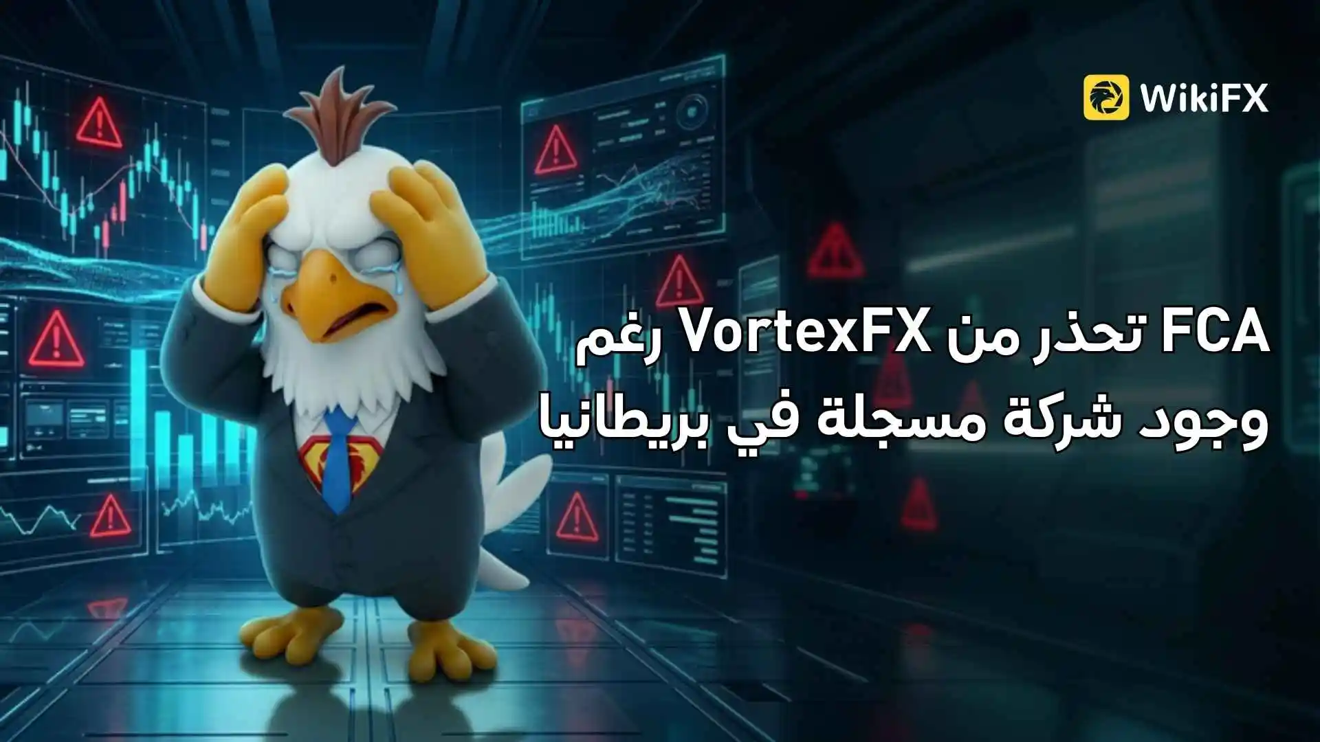 FCA تحذر من VortexFX رغم وجود شركة مسجلة في بريطانيا