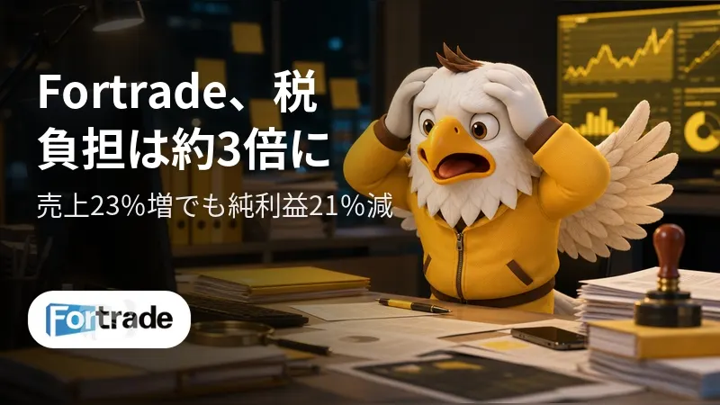 Fortrade、売上23％増でも純利益21％減　税負担は約3倍に