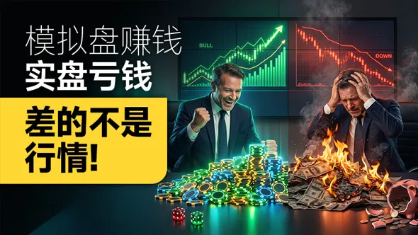模拟盘赚钱实盘亏钱，差的不是行情！