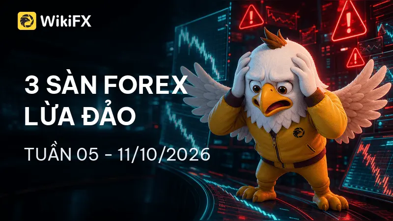Top 3 sàn Forex bị tố cáo lừa đảo nhiều nhất tuần 05 – 11/10/2026 – WikiFX cảnh báo