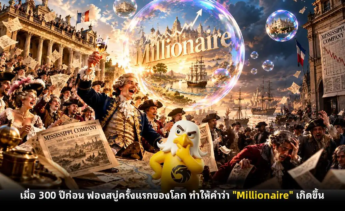 เมื่อ 300 ปีก่อน ฟองสบู่ครั้งแรกของโลก ทำให้คำว่า "Millionaire" เกิดขึ้น