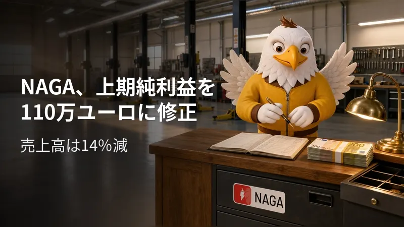 NAGA、上期純利益を110万ユーロに修正 売上高は14%減
