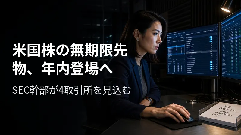 米国株の無期限先物、年内登場へ SEC幹部が4取引所を見込む