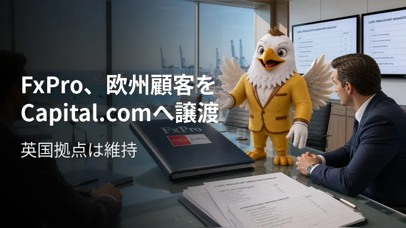 FxPro、欧州顧客をCapital.comへ譲渡 英国拠点は維持