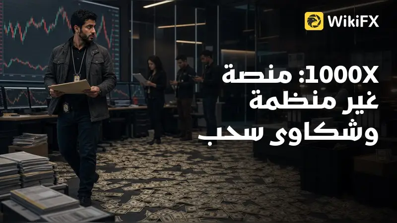 مراجعة 1000X: منصة عملات رقمية غير منظمة وشكاوى سحب متكررة