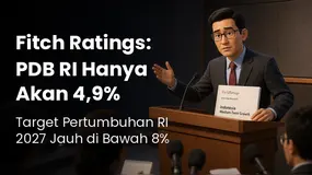 Benarkah Target 8% Ekonomi Indonesia Meleset 3,1 Poin ?! Hanya Akan Tumbuh 4,9% Tutur Fitch Ratings