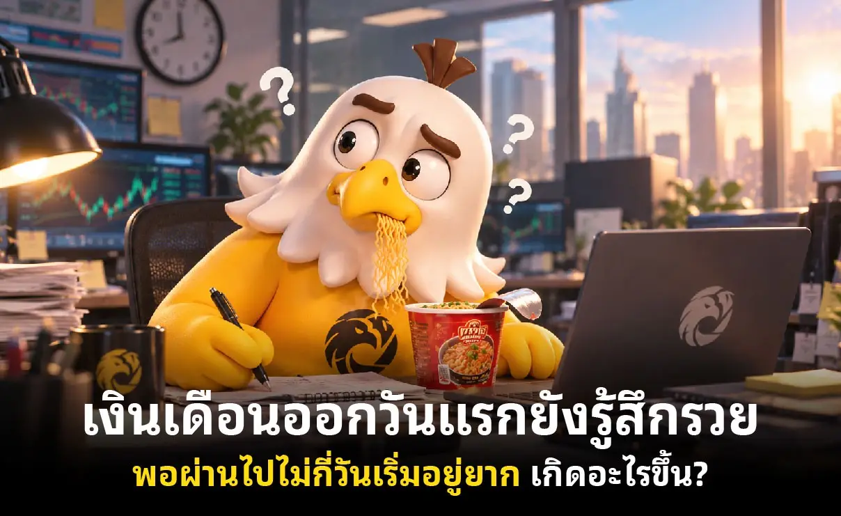 เงินเดือนออกวันแรกยังรู้สึกรวย พอผ่านไปไม่กี่วันเริ่มอยู่ยาก เกิดอะไรขึ้น?