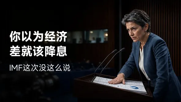 你以为经济差就该降息,IMF这次没这么说
