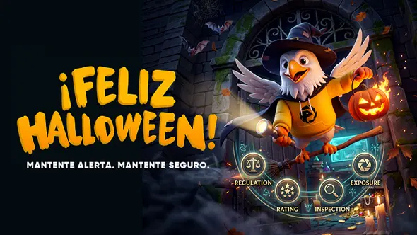 ¡FELIZ HALLOWEEN! Mantente alerta. Mantente a salvo.