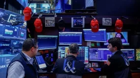 Bolsas dos EUA atingem recordes com queda dos Treasuries e petróleo