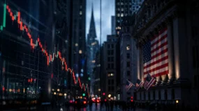 Bolsas de NY fecham em baixa com temores por IA e Nasdaq recua mais de 2%